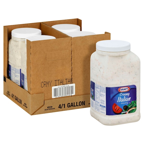 Kraft Kraft Creamy Italian Dressing 1 gal. Container, PK4 10021000643049 - main